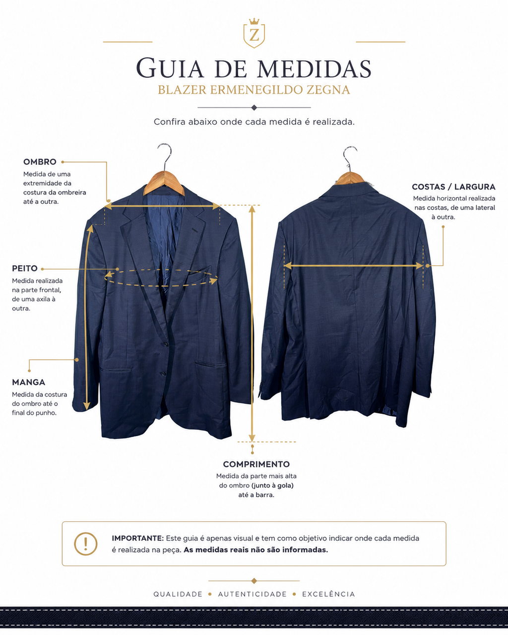 Blazer Masculino Ermenegildo Zegna Multiseason – Azul-Marinho