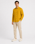 Camisa Masculina Zapälla – Mostarda / Dourado | Manga Longa | Tamanho G
